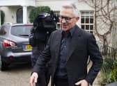 Match Of The Day host Gary Lineker leaves his home in London on Friday before him being standing down was announced.