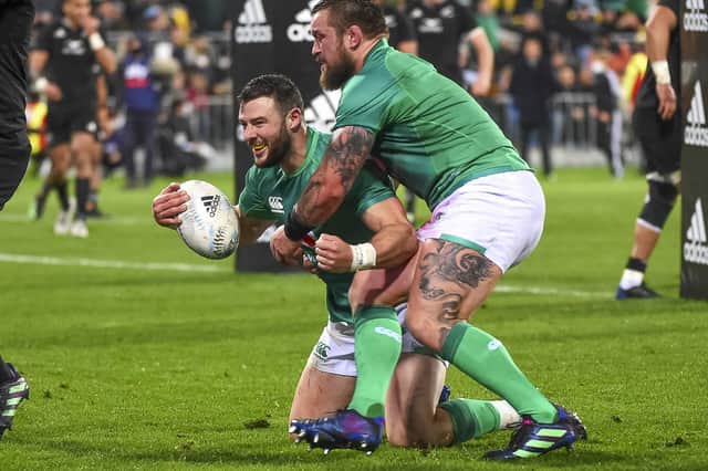 Garry Ringrose scored one of Ireland's tries in their extraordinary triumph over New Zealand.