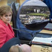 Nicola Sturgeon was quizzed over £87,000 bonuses paid to management at Ferguson Marine during a heated First Minister’s Questions.