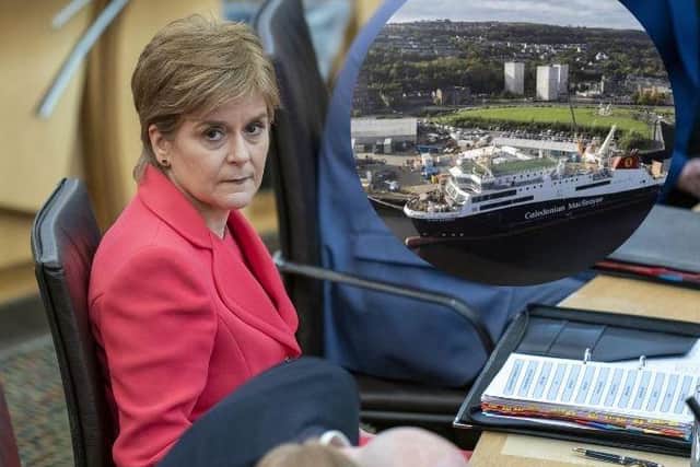 Nicola Sturgeon was quizzed over £87,000 bonuses paid to management at Ferguson Marine during a heated First Minister’s Questions.