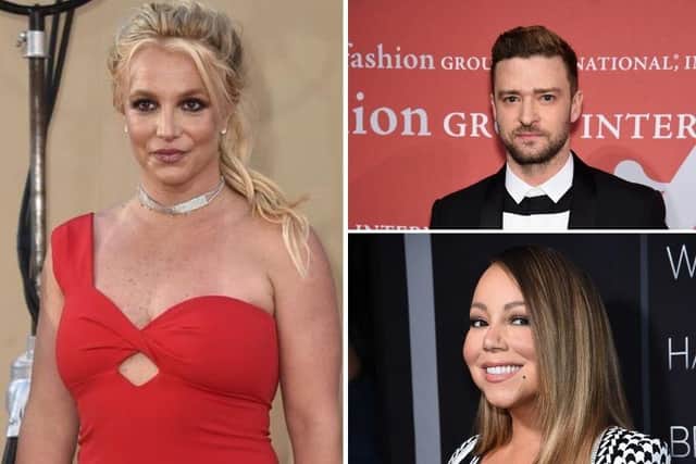 Justin Timberlake and Mariah Carey are among celebrities showing their support for Britney Spears as she asks a judge to end her conservatorship.