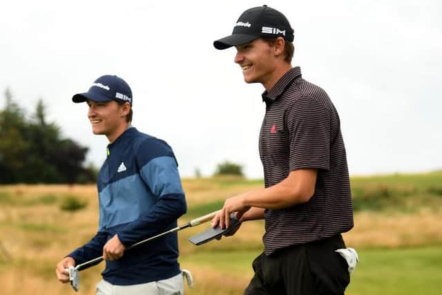 Twins Rasmus and Nicolai Hojgaard have now won five DP World Tour titles between them and they don't turn 21 until next month. Picture: Ross Kinnaird/Getty Images.