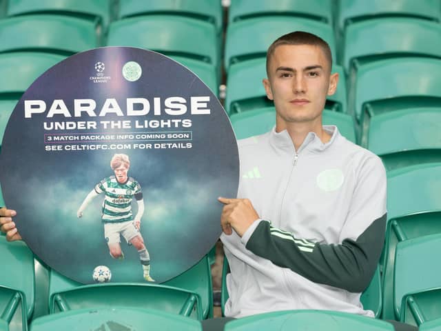 Gustaf Lagerbielke during a Celtic press conference after the UEFA Champions League group stage draw.