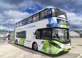 One of Stagecoach Bluebird's latest BYD ADL Enviro400EV electric buses which was delivered to Aberdeen in May. Picture: ADL/Newsline Media