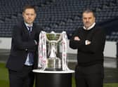 Rangers manager Michael Beale and Celtic's Ange Postecoglou will go head-to-head in the Viaplay Cup final on Sunday. (Photo by Alan Harvey / SNS Group)