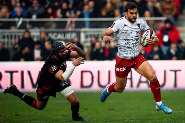 Ramiro Moyano, right, a full-back or winger with 36 Argentina caps, will join Edinburgh from Toulon during pre-season. Picture: AFP via Getty Images