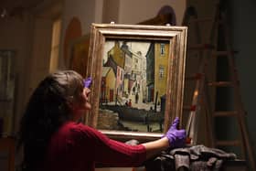 An Old Street by LS Lowry is among the highlights of of the virtual Art-tastic exhibition. Picture: Angus Blackburn