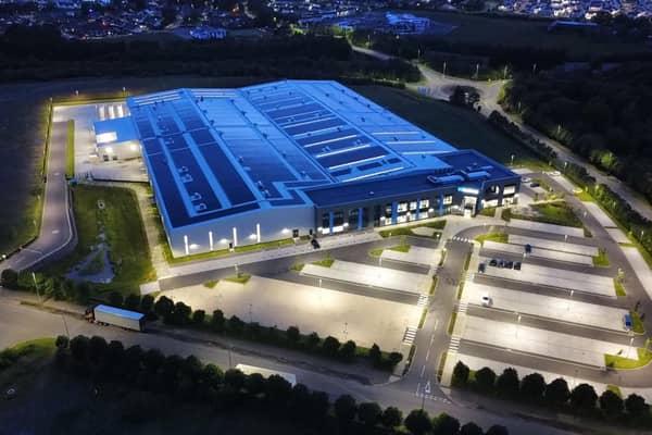 An aerial view of the new 'state-of-the-art' Guala Closures facility at Gartcosh.