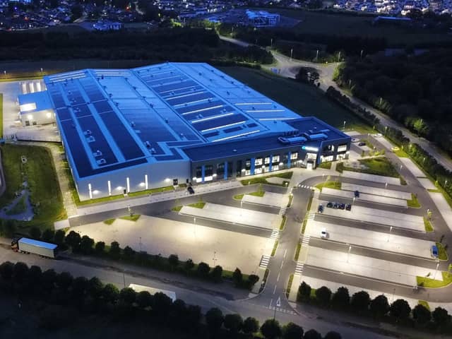 An aerial view of the new 'state-of-the-art' Guala Closures facility at Gartcosh.