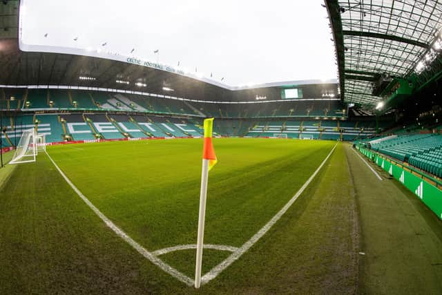 A general view of Celtic Park before a Scottish Gas Scottish Cup