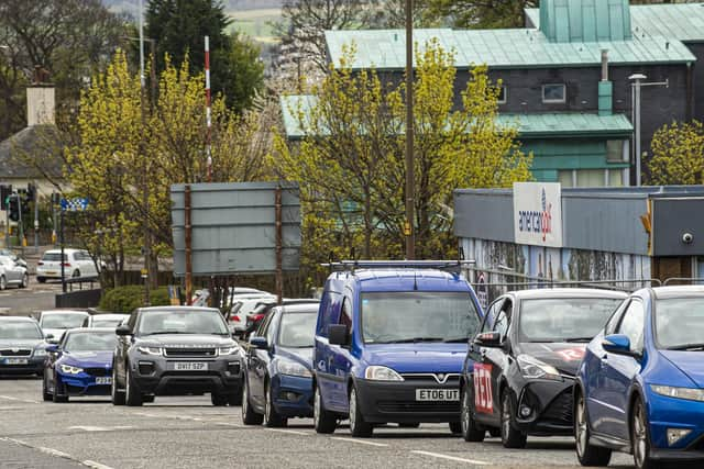 Traffic is due to be cut by 20 per cent by 2030 to meet Scottish Government emission reduction targets. Picture: Lisa Ferguson