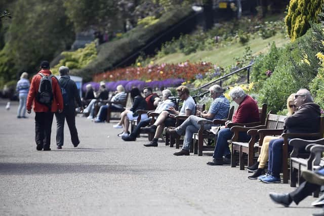 Warm dry weather was experienced by almost everyone in Scotland on Sunday but the forecast for Monday is much cooler