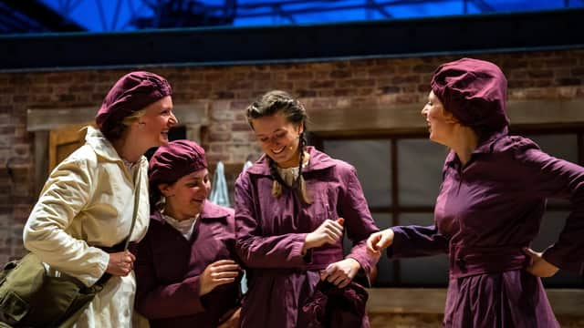 Women's football play Sweet FA is back at Tynecastle Park for the Fringe. Picture: Simon Messer