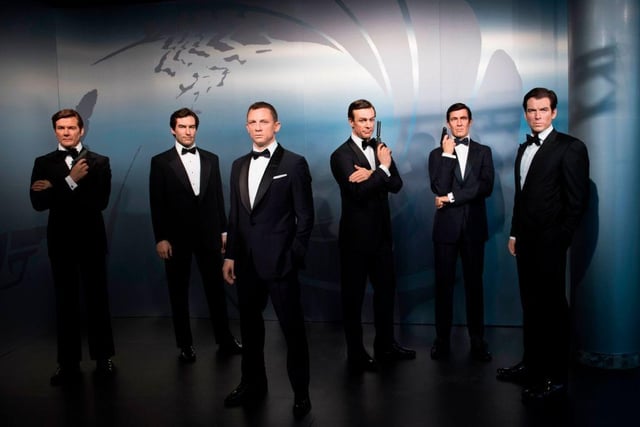 Most of the Bond actors have at least one entry in the top 10.