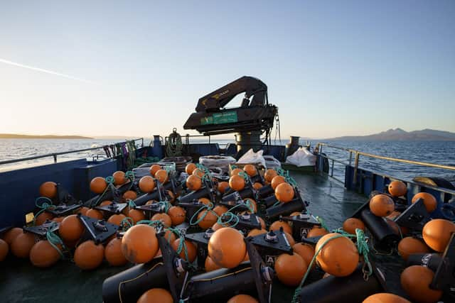 More than 200 underwater listening stations have been deployed in strategic locations across the west coast of Scotland – including between Skye and Uist. Picture: Byron Pace/Atlantic Salmon Trust