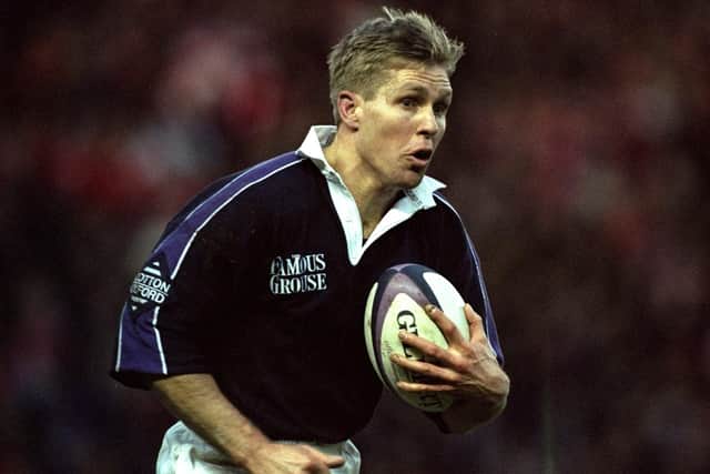 Glenn Metcalfe of Scotland in action during the Five Nations match against Wales at Murrayfield in 1999. Pic: David Rogers /Allsport