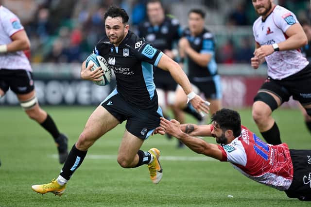 Glasgow's Rufus McLean in action against the Emirates Lions in the United Rugby Championship. Picture: Rob Casey/SNS