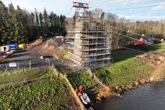 Rebuilding the historic bridge has been a mammoth task.