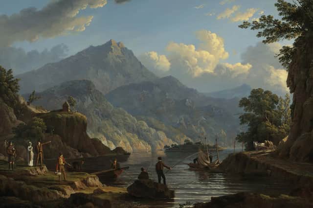 Detail from Landscape with Tourists at Loch Katrine by John Knox, c1815-20 PIC: Courtesy of Birlinn Ltd