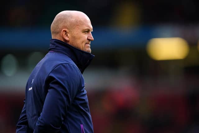 Scotland head coach Gregor Townsend during the Guinness Six Nations to Wales at the Principality Stadium, Cardiff.