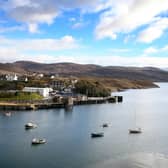 Salmon farms are dotted around the coast of the Western Isles.