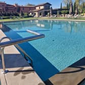 The gorgeous swimming pool area of Villa La Massa. Pic: Getty Images