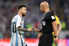 Referee Szymon Marciniak will oversee Sunday's FIFA World Cup final in Qatar (Photo by Francois Nel/Getty Images)