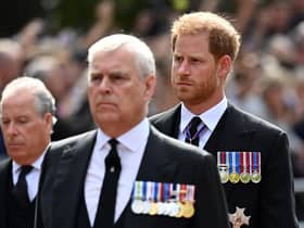 Prince Andrew and Prince Harry. Picture: PA