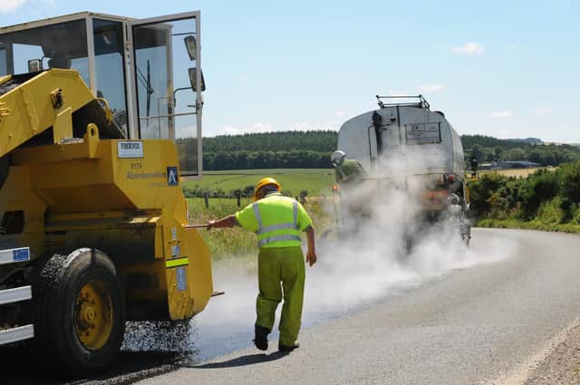 Surface dressing works is now underway across the north-east.