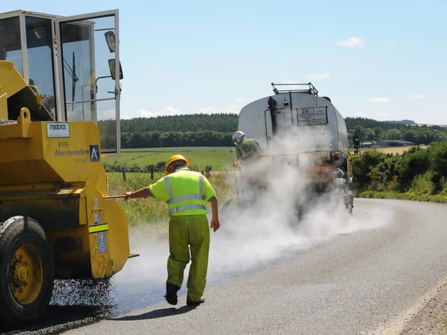 Surface dressing works is now underway across the north-east.