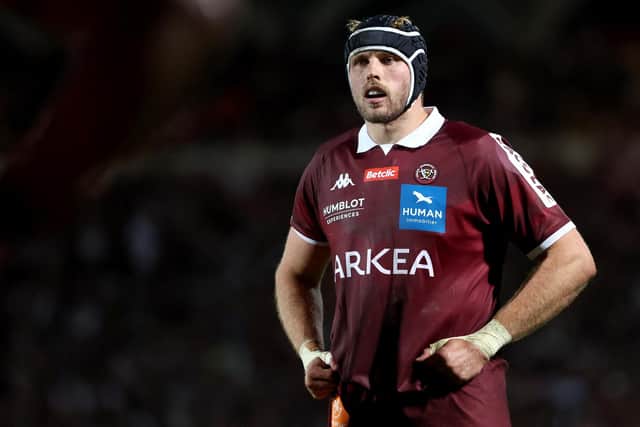 Jonny Gray has helped Bordeaux-Begles stay top of the French Top14. (Photo by ROMAIN PERROCHEAU/AFP via Getty Images)