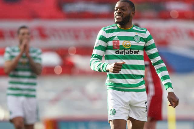 Celtic midfielder Olivier Ntcham is unlikely to be bought by Marseille this summer. Picture: SNS
