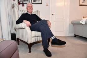 St Johnstone legend Jim Pearson at home on Tyneside