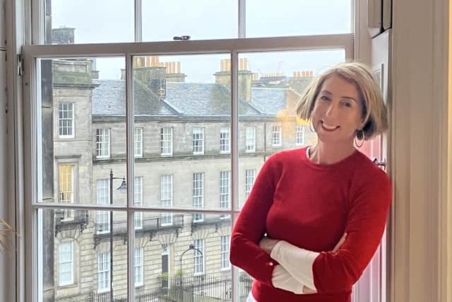 Jenny Colgan at home in Edinburgh, the setting for her latest novel. Pic: J Christie