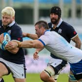 Oli Kebble impressed off the bench against Italy and will make his first start for Scotland when they face France on Sunday. Picture: Giampiero Sposito/Getty Images