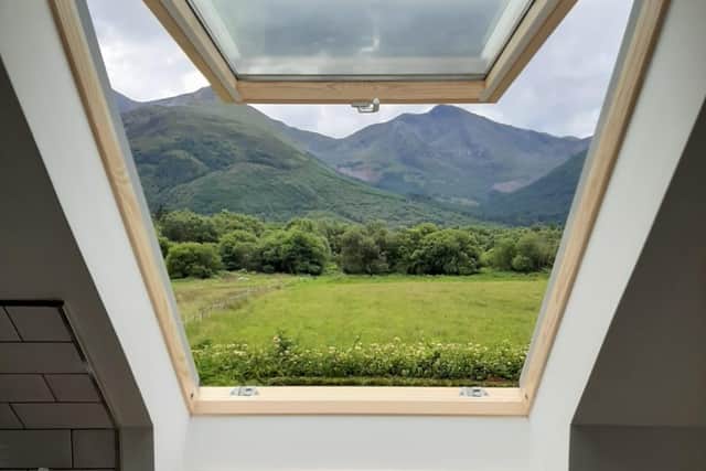 The cottage is south-facing to make the most of the views.