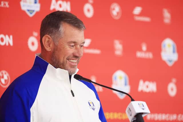 Lee Westwood will equal Nick Faldo's record by making an 11th Ryder Cup appearance this week. Picture: Mike Ehrmann/Getty Images.