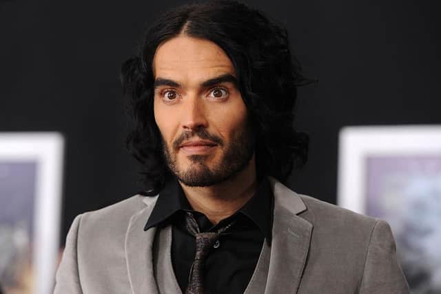 Russell Brand arriving at the premiere of Touchstone Pictures and Miramax Films' 'The Tempest' at the El Capitan Theatre in 2010. Picture: Frazer Harrison/Getty Images