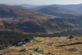 Some of the hill range in the Galloway Forest Park 