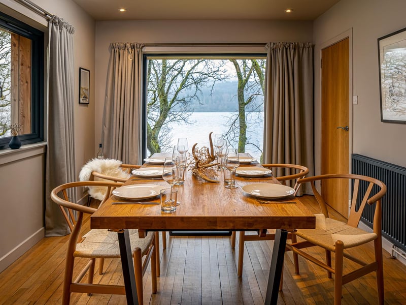 You can also enjoy views from the dining table.