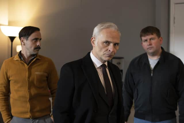 Emun Elliot, Mark Bonnar and Greg McHugh star in the new series of Guilt.