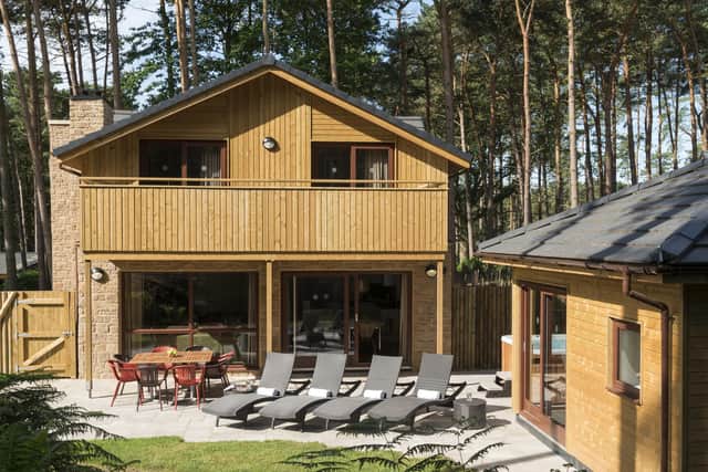 A four bedroom exclusive lodge at Center Parcs,  Longleat Forest, Wiltshire.