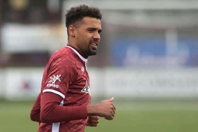 Nathan Austin in action for Kelty Hearts. (Photo by Craig Foy / SNS Group)