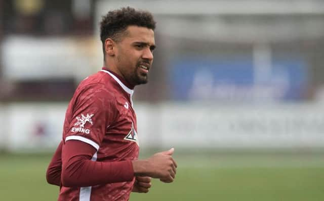 Nathan Austin in action for Kelty Hearts. (Photo by Craig Foy / SNS Group)