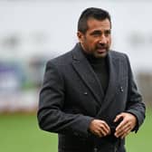 Celtic manager Fran Alonso ahead of kick off during a Scottish Women's Premier League match between Glasgow City and Celtic, on October 18, 2020. (Photo by Ross MacDonald / SNS Group)