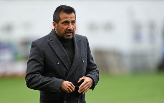 Celtic manager Fran Alonso ahead of kick off during a Scottish Women's Premier League match between Glasgow City and Celtic, on October 18, 2020. (Photo by Ross MacDonald / SNS Group)