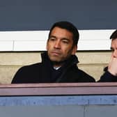 Rangers manager Giovanni van Bronckhorst (left) with sporting director Ross Wilson. (Photo by Craig Williamson / SNS Group)