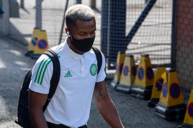 Celtic's Boli Bolingoli is a talented player who had his career derailed by breaking the law during the Covid-19 pandemic, as was right, said John Kennedy in questioning Steven Gerrard's appeal for clemency over Nathan Patterson's lawbreaking in such terms. (Rob Casey / SNS Group)
