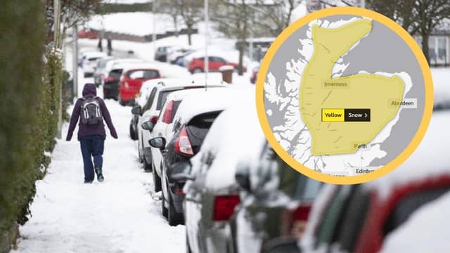 The Met Office has issued a yellow warning of snow which will gradually move into more centralised areas during the weekend.