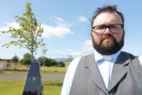 Rev Dan Harper, minister of Bridge of Allan Parish Church, has dedicated a new memorial.